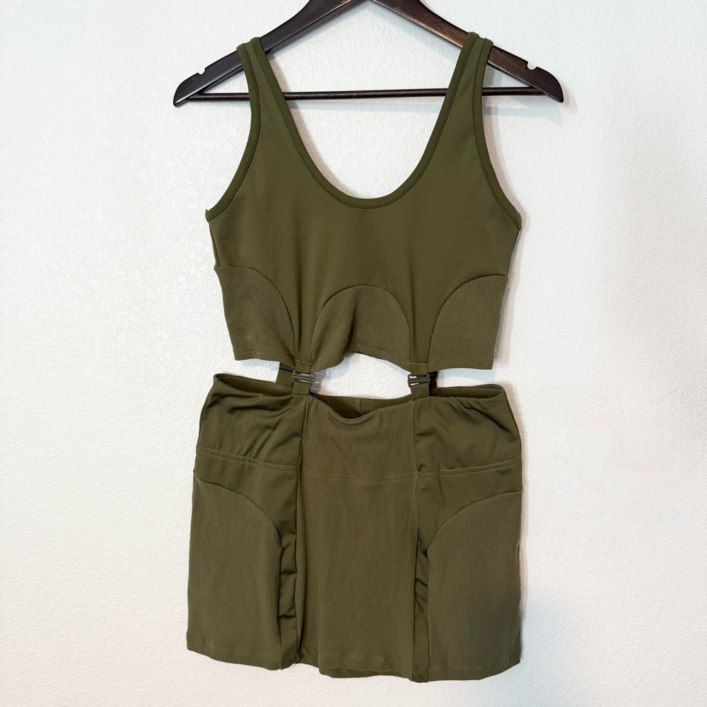 ADIDAS Always Original Rib Two-in-One Dress Sz M